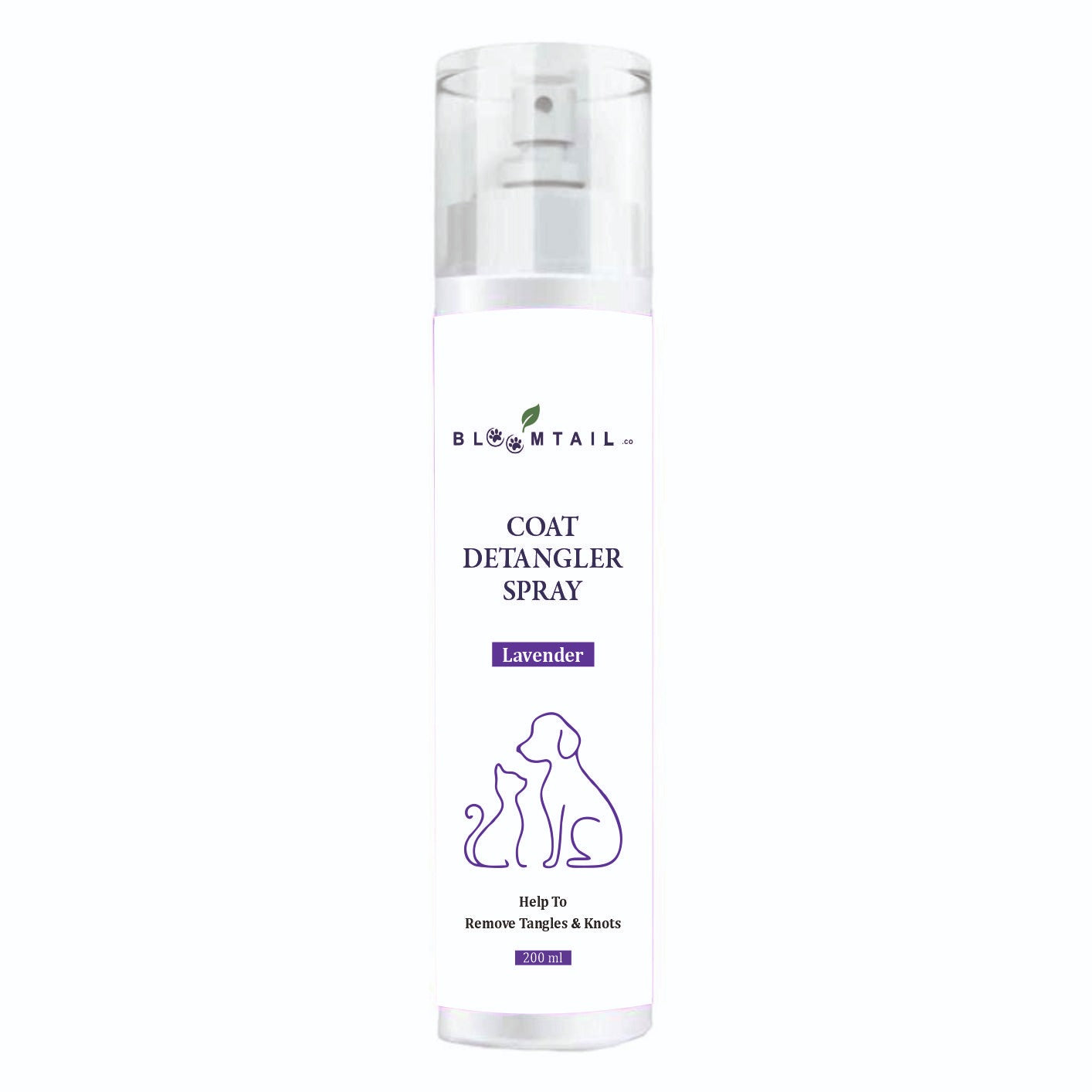 Bloomtail.co Coat Detangler Spray for Pets – Lavender Scent | 200ml