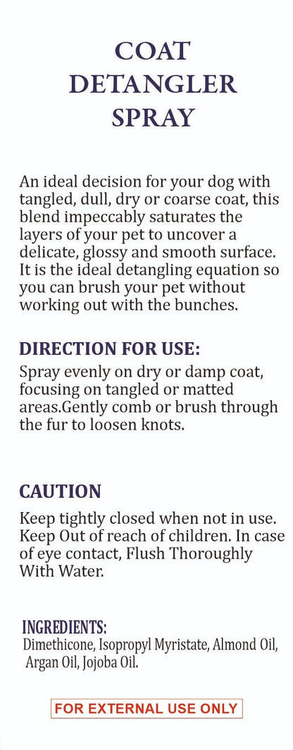 Bloomtail.co Coat Detangler Spray for Pets – Lavender Scent | 200ml